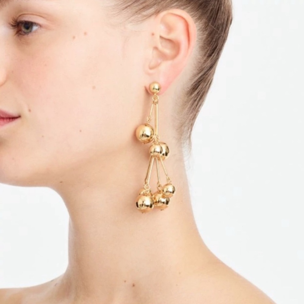 NWT J.Crew Cascade Ball Earrings